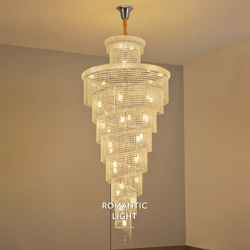 

Роскошные хрустальные люстры, потолочный светильник, украшение для гостиной, лофта, лестницы, подвесные светильники, светильники Żyrandol