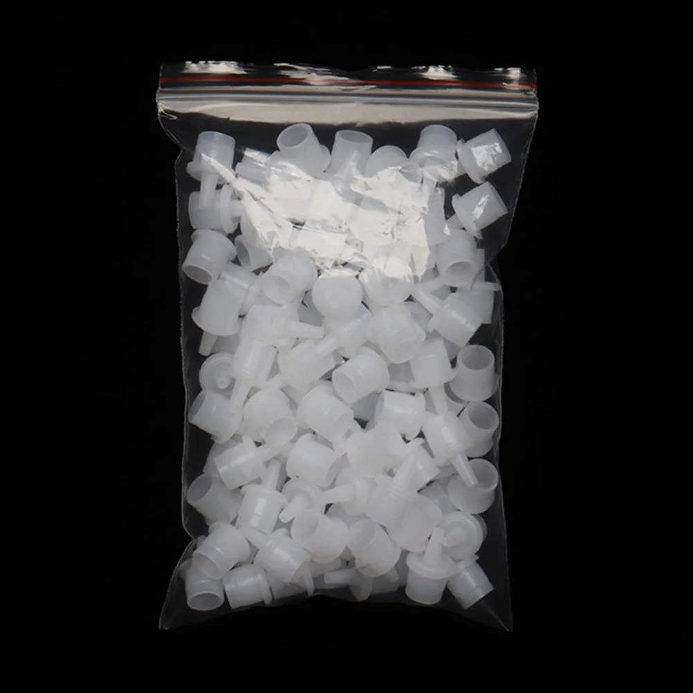 

200Pcs Eyelash Glue Bottle Plug Replacement Universal Lash Glue Pins Efficient Seal Nail Salon Eyelash Extensions Tool