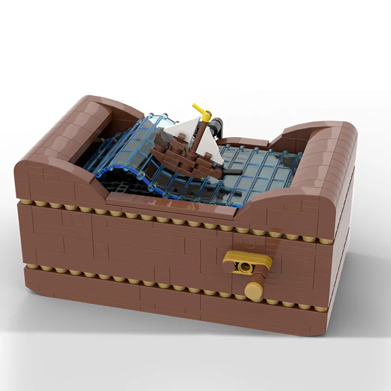 Bloques de construcción de barcos en el mar para niños, Kit de bloques de construcción de barcos automotrices de alta tecnología, MOC-59860, modelo DIY, rompecabezas, juguetes de montaje, regalo, 513 piezas