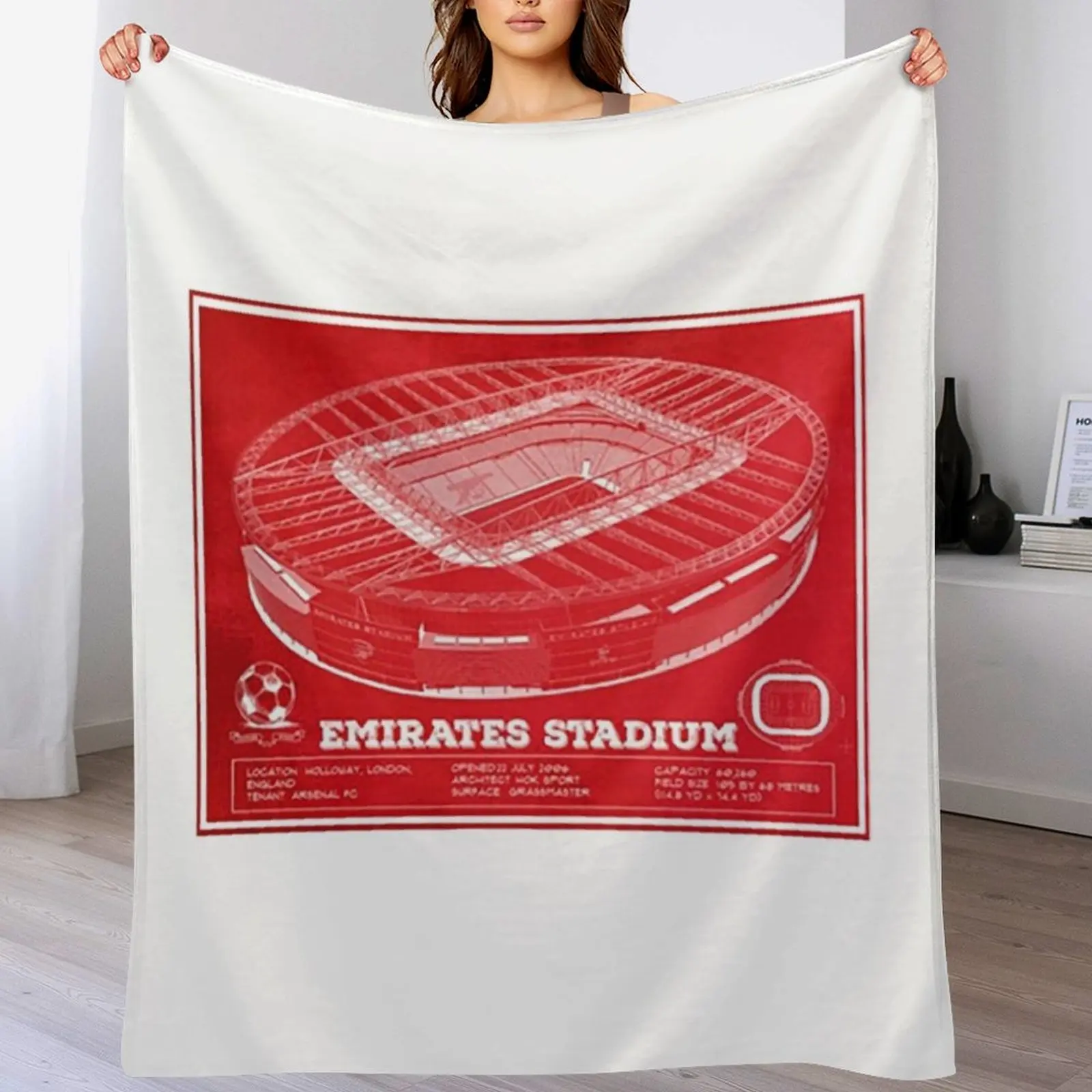 

Emirates Stadium Throw Blanket for winter Retros Moving Blankets