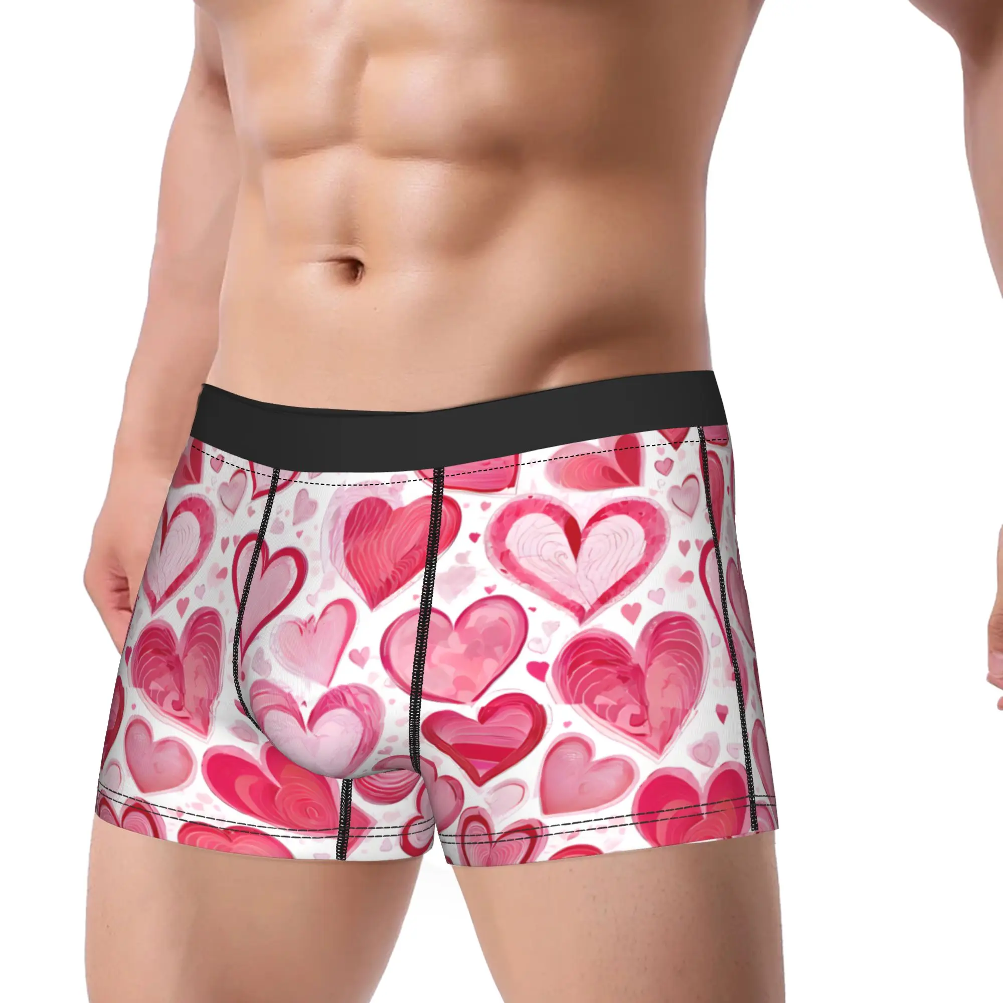Red Heart Love Heart boyfriend Boxers Gag Gift For Man Humor Underwear  Boxer Shorts