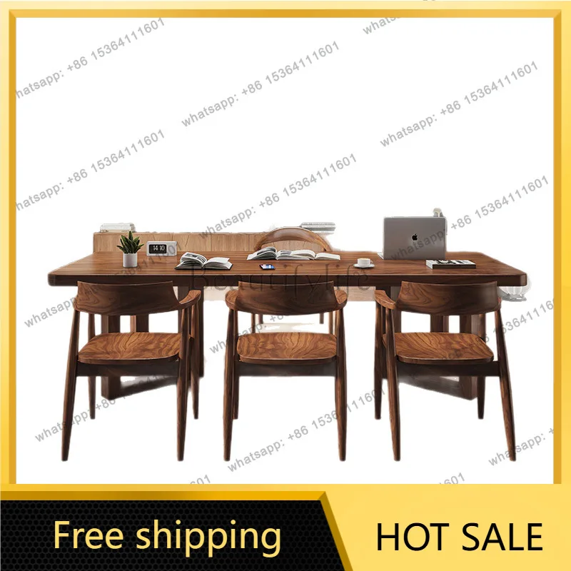 Factory Direct Sales Nordic Solid Wood Desk Modern Simple Rectangle Calligraphy Desk