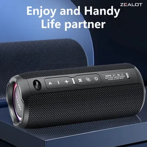 Zealot S49 Pro 20W BTワイヤレススピーカー、屋外ポータブルサブウーファースピーカー、3000mAhバッテリー、10時間のプレイタイムラウドステレオ。 8ベストセールスZealot S -№1