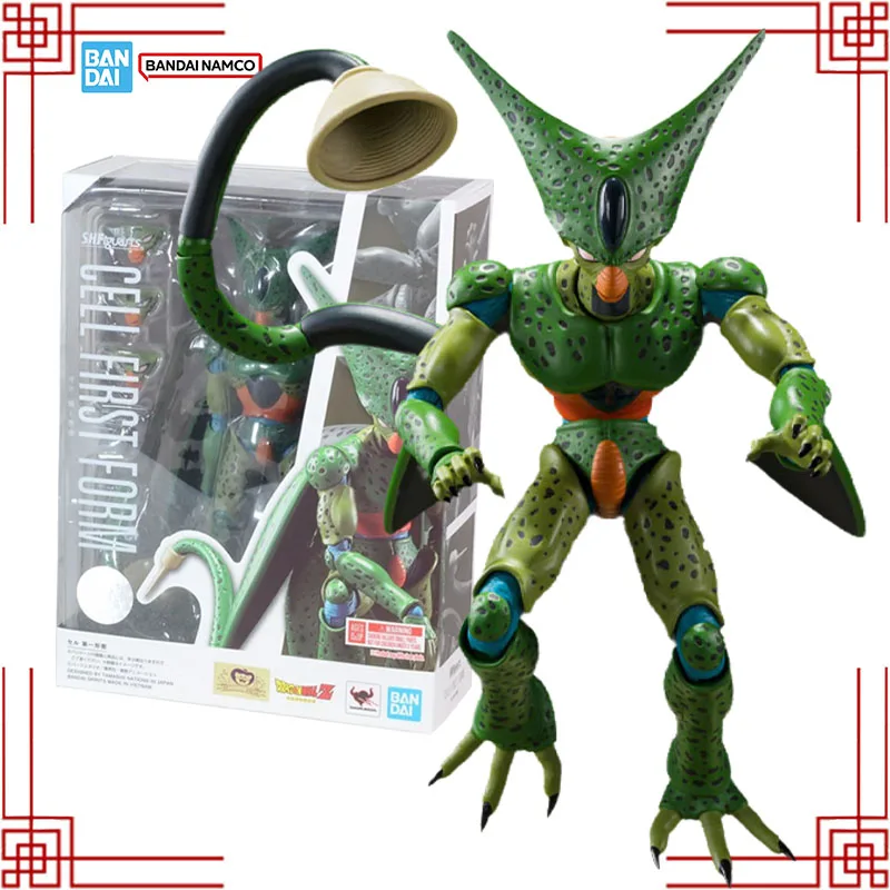 

Bandai Dragon Ball Model Kit SHF Cell First Form Genuine Anime Action Figure Collection Model Toys for Boys Christmas Gifts