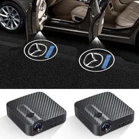 1/2Pcs Wireless Led Car Door Welcome Laser Projector Shadow Night Lights For Mazda 2 3 M5 Ms CX-4 CX-5 CX6 M3 M6 MX3 Car Styling