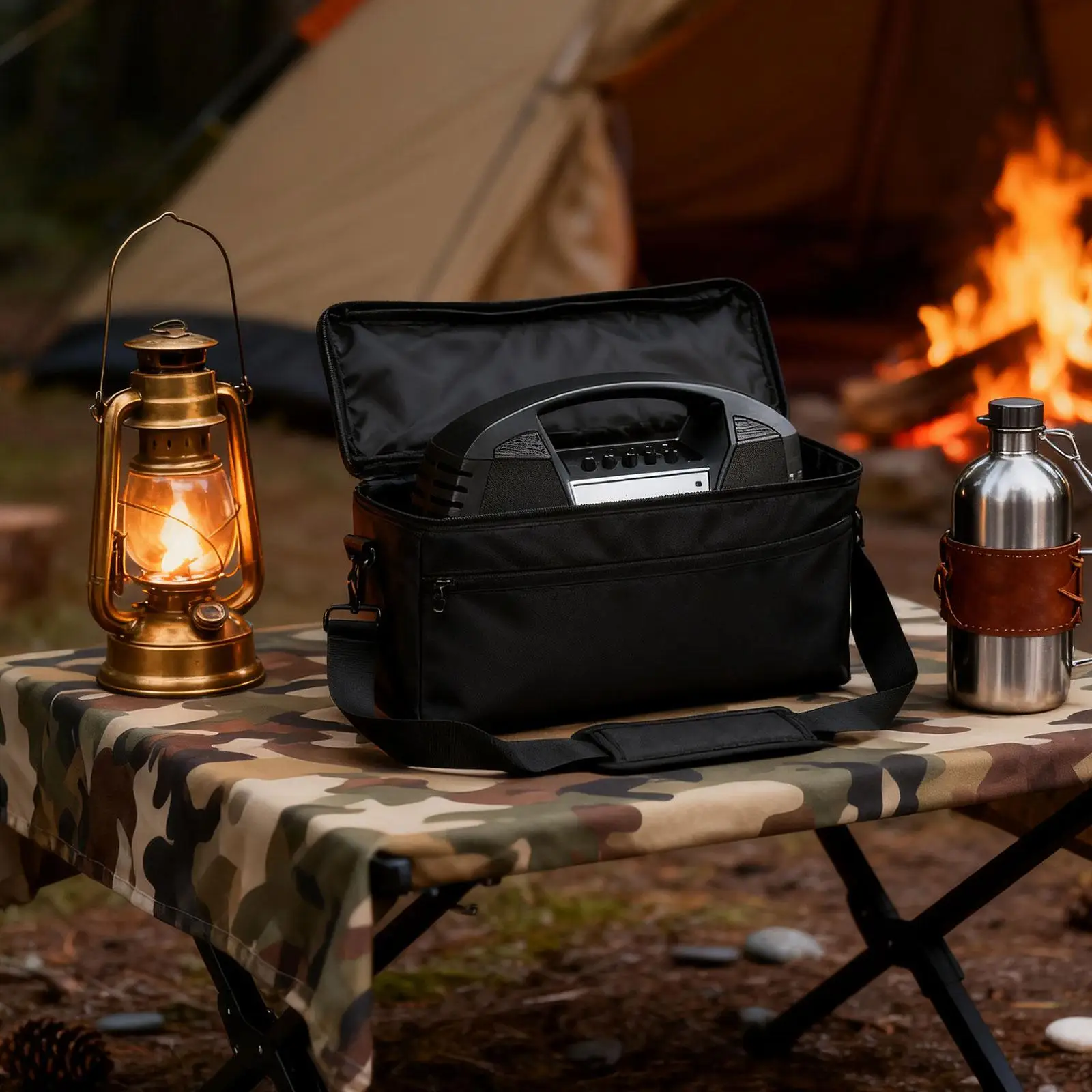 

Портативная сумка для динамика с карманом, противоударный водостойкий органайзер, сумка для переноски, чехол для динамика, чехол для хранения динамика с ремешком