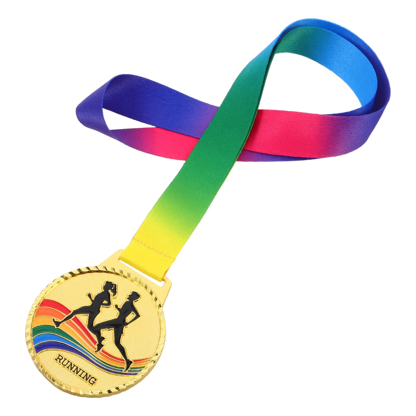

Медаль из цинкового сплава для марафона, награда за победу в забегах на открытом воздухе, металлический спортивный трофей, медаль за достижения в легкой атлетике для победителей