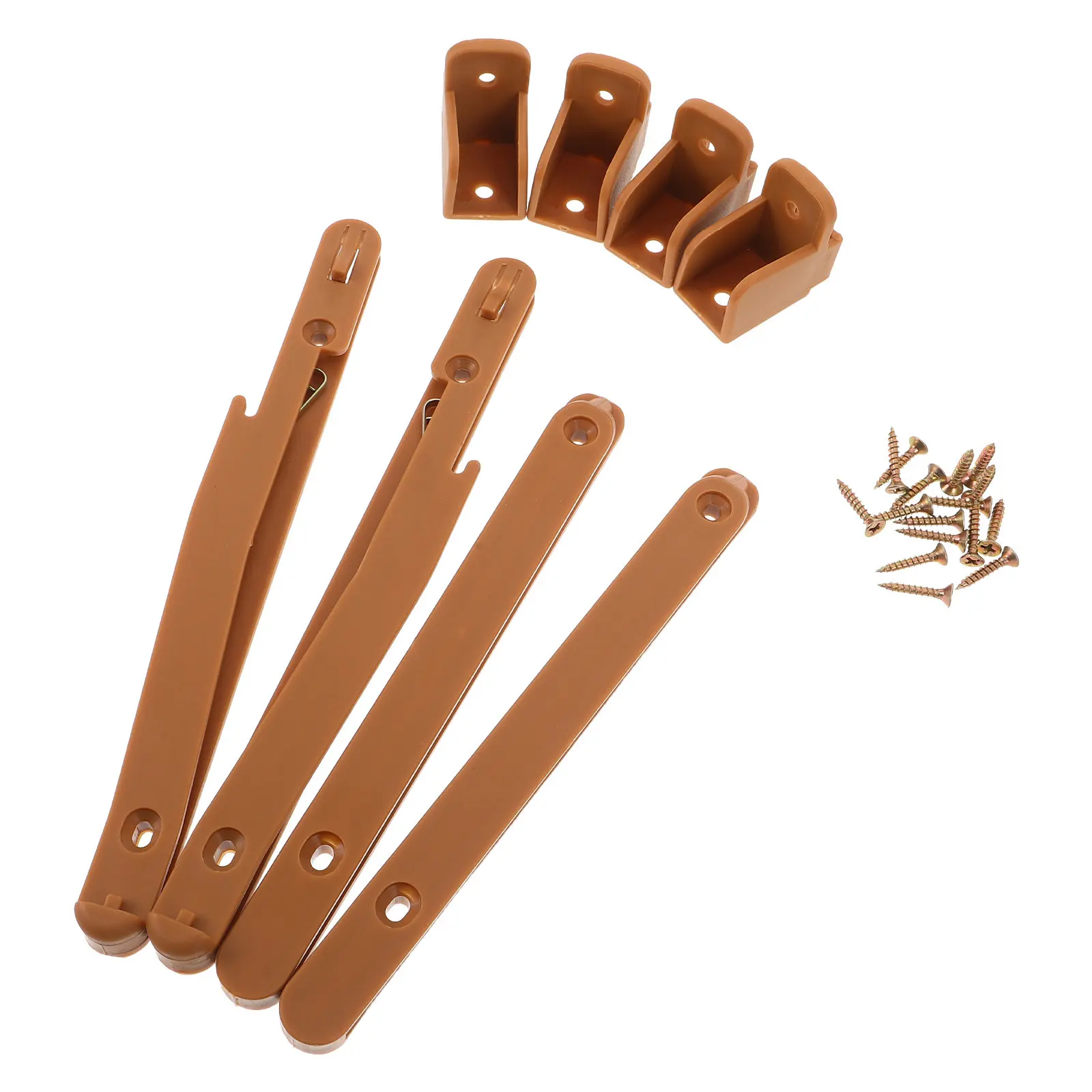 

2 Sets Baby Crib Fence Safety Adjustable Rail Connector Plastic Hardware Accessories Screw DIY Cabinet Furniture Rail Lifter