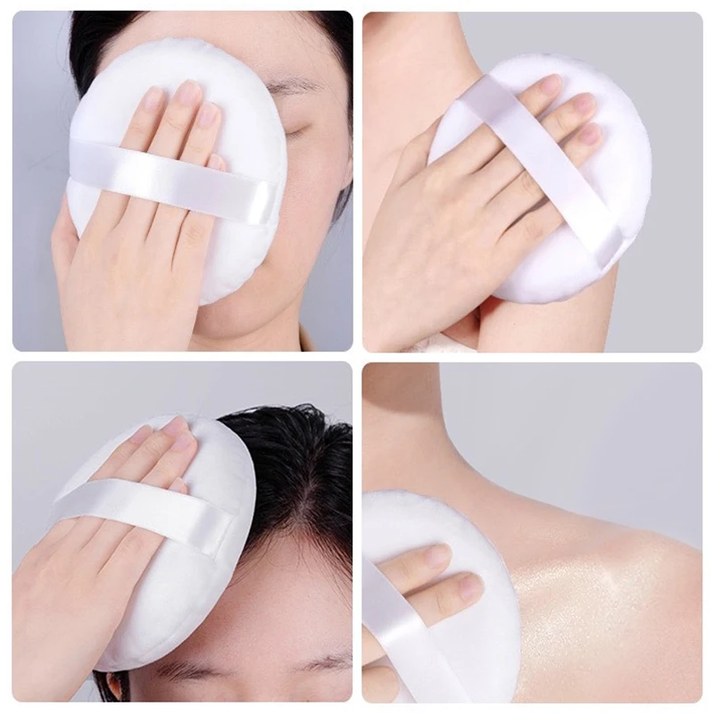 2 Stuks Extra Grote Maat Droge Poederdonsjes 130/150 Mm Zachte Ronde Make-Up Spons Cosmetische Foundation Bladerdeeg vrouw Beauty Make Up Tool