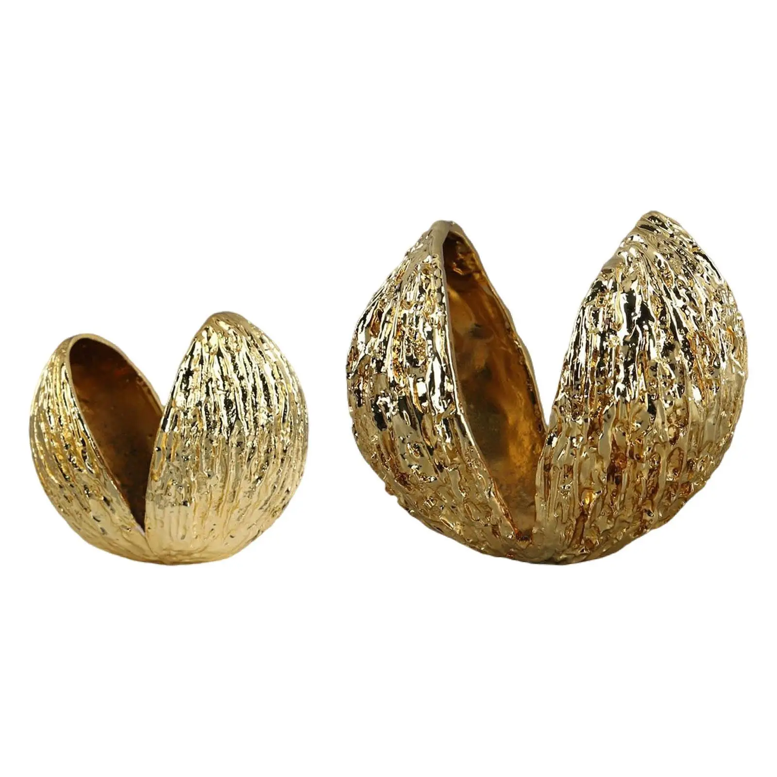 

Статуя ореховой ракушки, настольное украшение, креативный сплав, современная новинка, скульптура, декоративная фигурка для офисного стола, обеденного стола