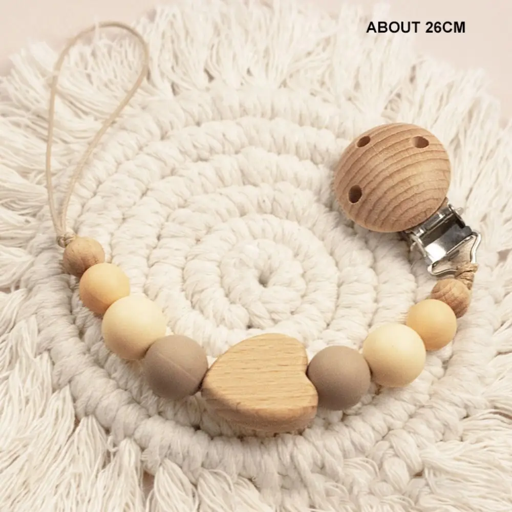 Silicone Baby Pacifier Clips Anti-drop Lightweight Teether Teething Toy Integrated Durable Pacifier Holder Chain image 6