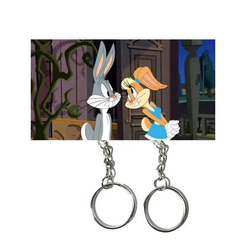 Disney Stitch Couple Key Holder Wall Prevent Loss Key Pendant Lover Key Chain Home Decor Refrigerator Sticker Storage Decor