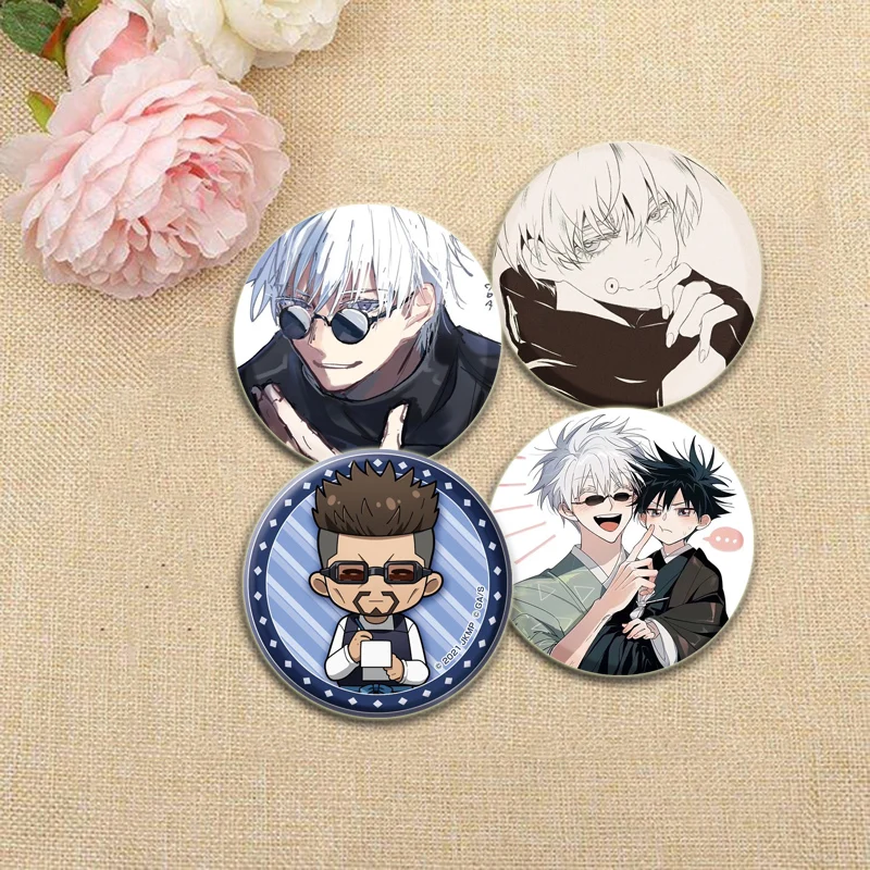 Ryomen Sukuna/Satoru Gojo Anime spille Fushiguro Megumi/Itadori Yuji/Choso Cartoon Badge stampa HD spille rotonde fatte a mano