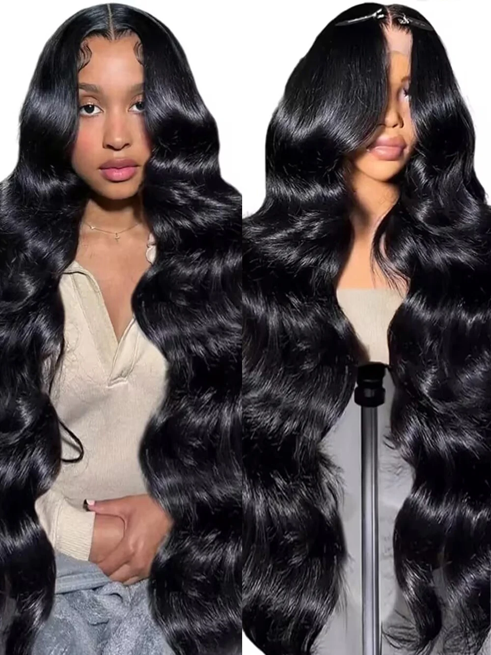 

13x6 HD Lace Frontal Human Hair Wigs Body Wave Pre Plucked 13x4 Lace Front Wig Transparent Lace Front Human Hair Wig For Women
