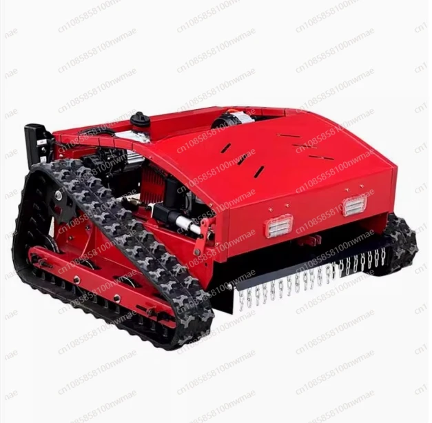 Remote Control Lawn Mower Tracked Electric Multifunctional Gasoline Four Drive Lawn Grass Shredding Agricultural Lawn Mower