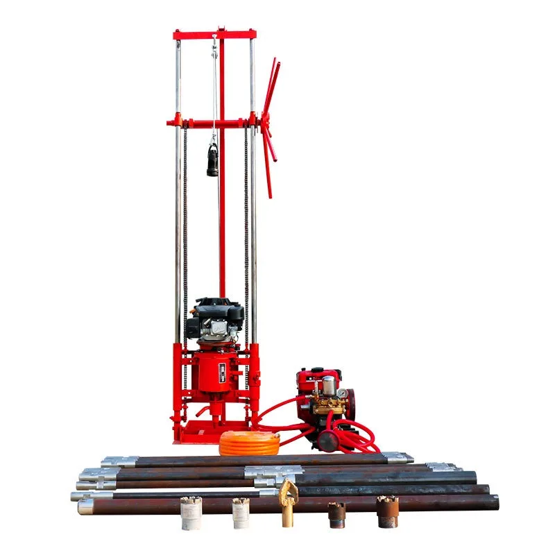 Small hydraulic geological exploration drilling rig, lightweight rock drilling and coring machine