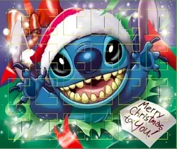 Disney Stitch Diy Peripherals Mickey Christmas Advent Calendar Bracelets 24 Days Xmas Countdown Calendar Jewelry Making Gift Toy