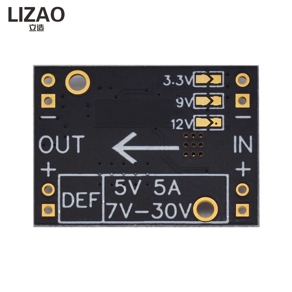 LIZAO Mini Step-Down Module 3.3V 5V 9V Multi-Function DIY Voltage Power Drive Steering Gear LED Indicator for Electronics