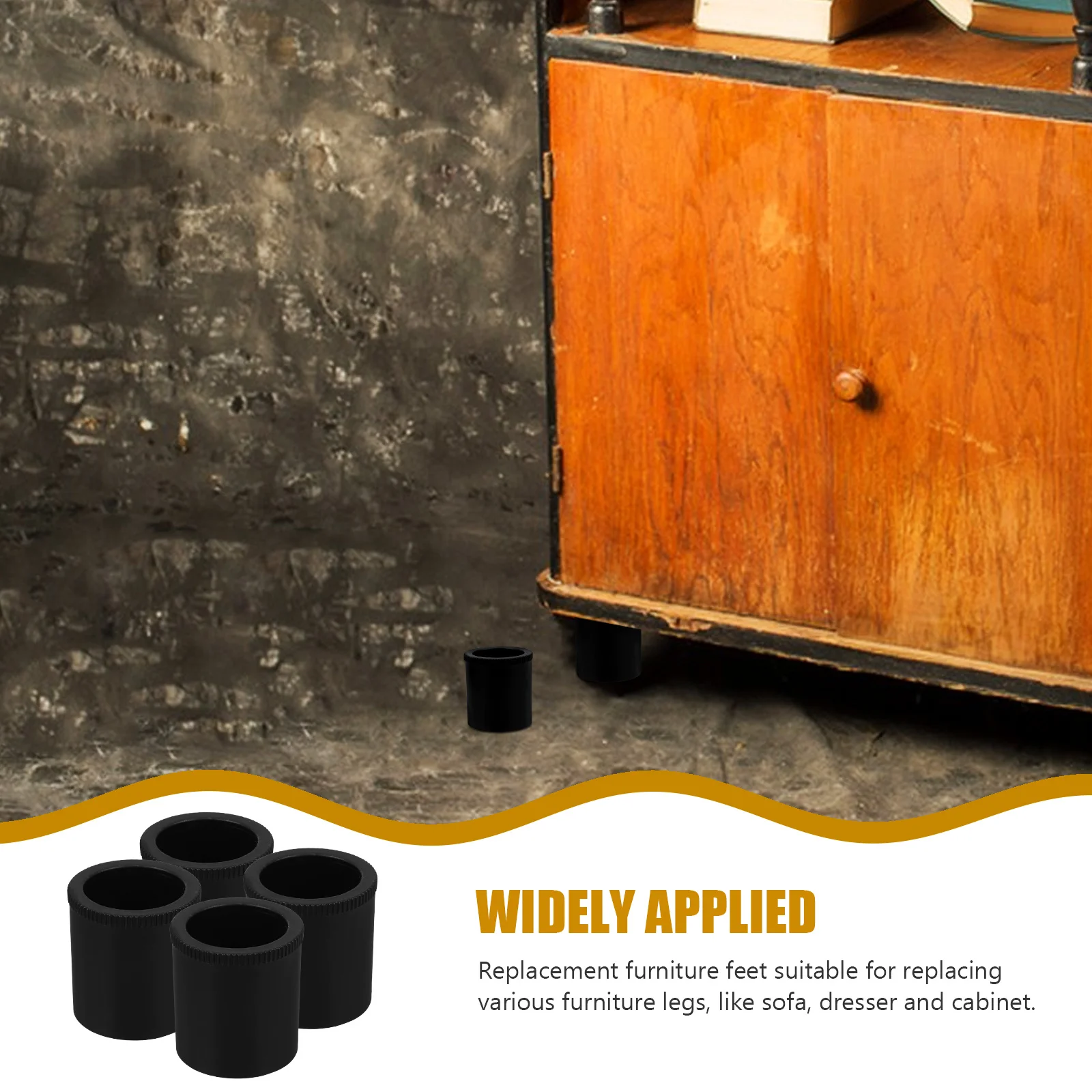 4pcs Adjustable Furniture Legs Height Adjuster For Sofa Cabinet Table Leg Risers Replacement Couch Feet Modern Unfinished