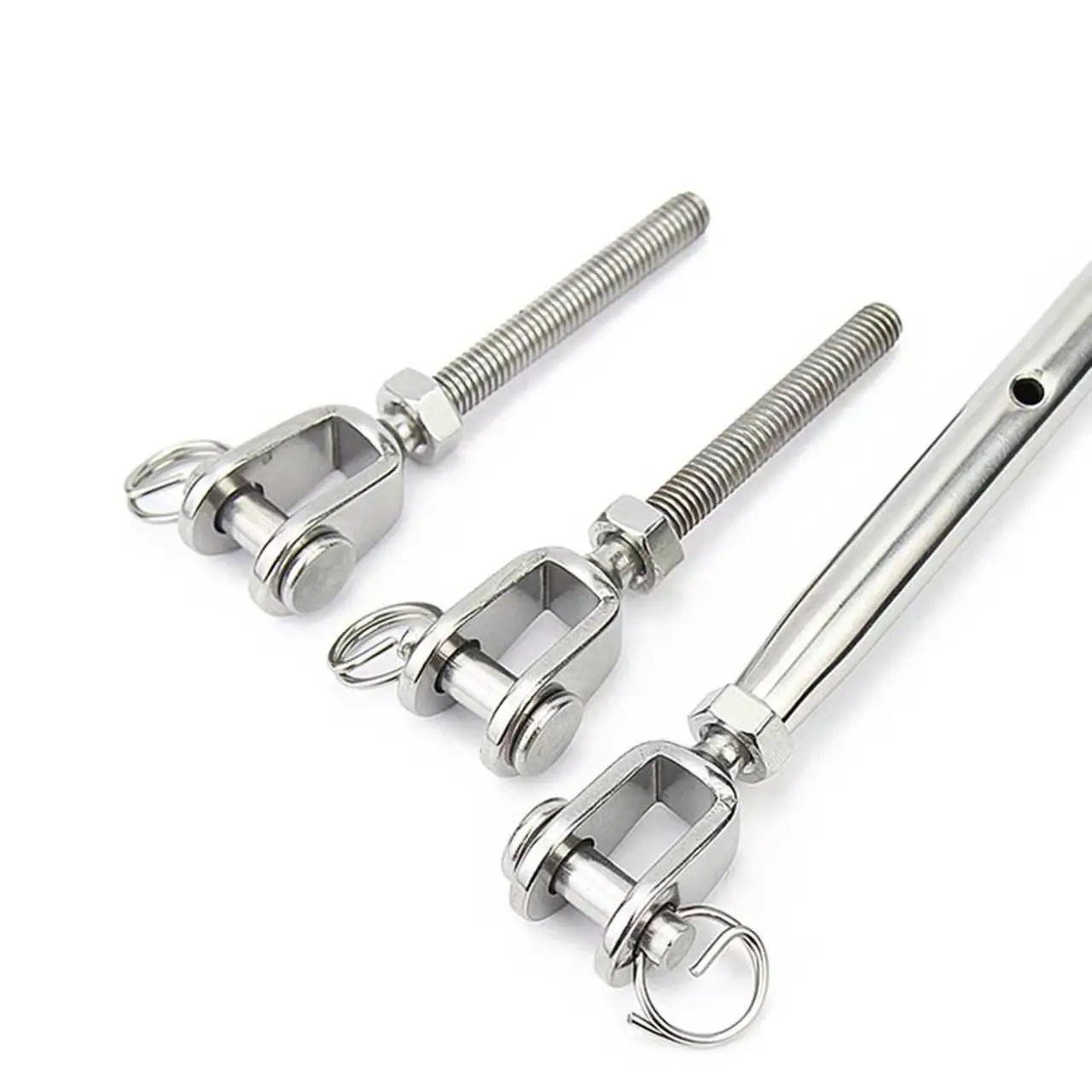 1Pcs Closed Body Swage Turnbuckle Stainless Steel 304 M5 M6 M8 M10 M12 Heavy Duty Stainless Turn buckle Rigging Screw Closed Bod