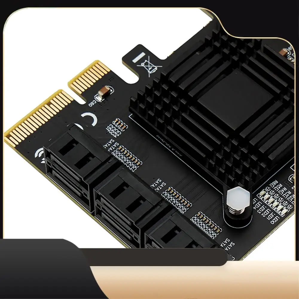 

Карта расширения Pciex4 на 6 портов SATA поддерживает карту расширения жесткого диска 16T ASM1166-T44C