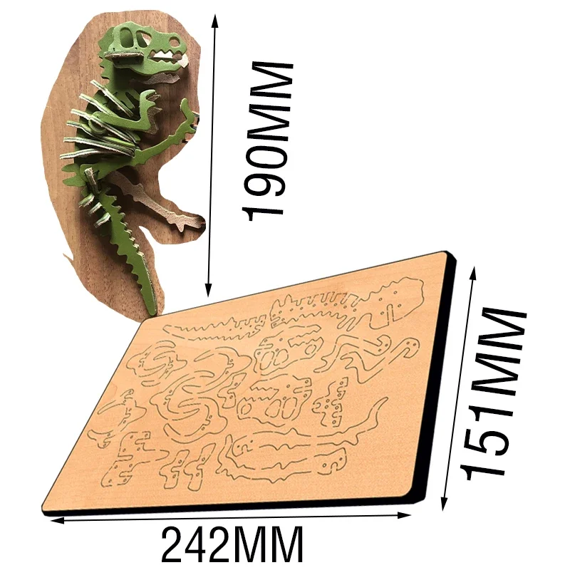 Splicing dinosaur knife die wood die cutting plate is suitable for common cutting machines in the market