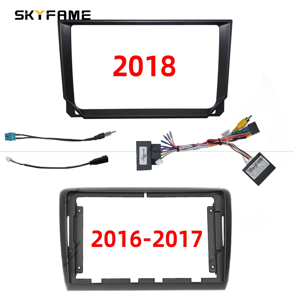 SKYFAME Car Frame Fascia Adapter Canbus Box Decoder Android Radio Dash Fitting Panel Kit For Seat Ibiza Arona