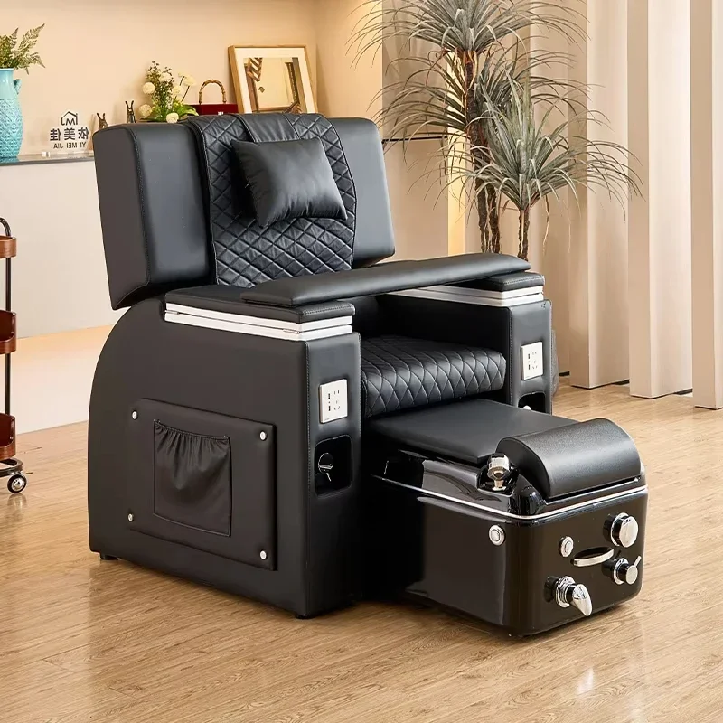 

Customizable Manicure Tiltable Electric Massage Pedicure Chair with Footbath 2025L