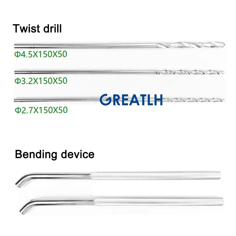 GREATLH Flexible Intramedullary Nail Instrumentation Kit Movable Type Hammer Orthopedic Surgery Instrument