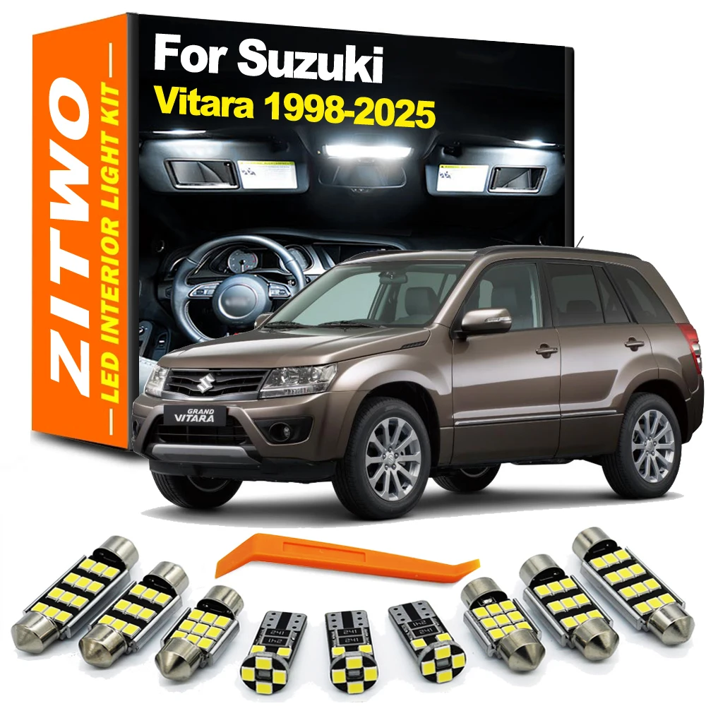 License Plate Lamp LED Interior Light Kit For Suzuki Grand Vitara 1999- 2017 2018 2019 2020 2021 2022 2023 2024 2025 Accessories