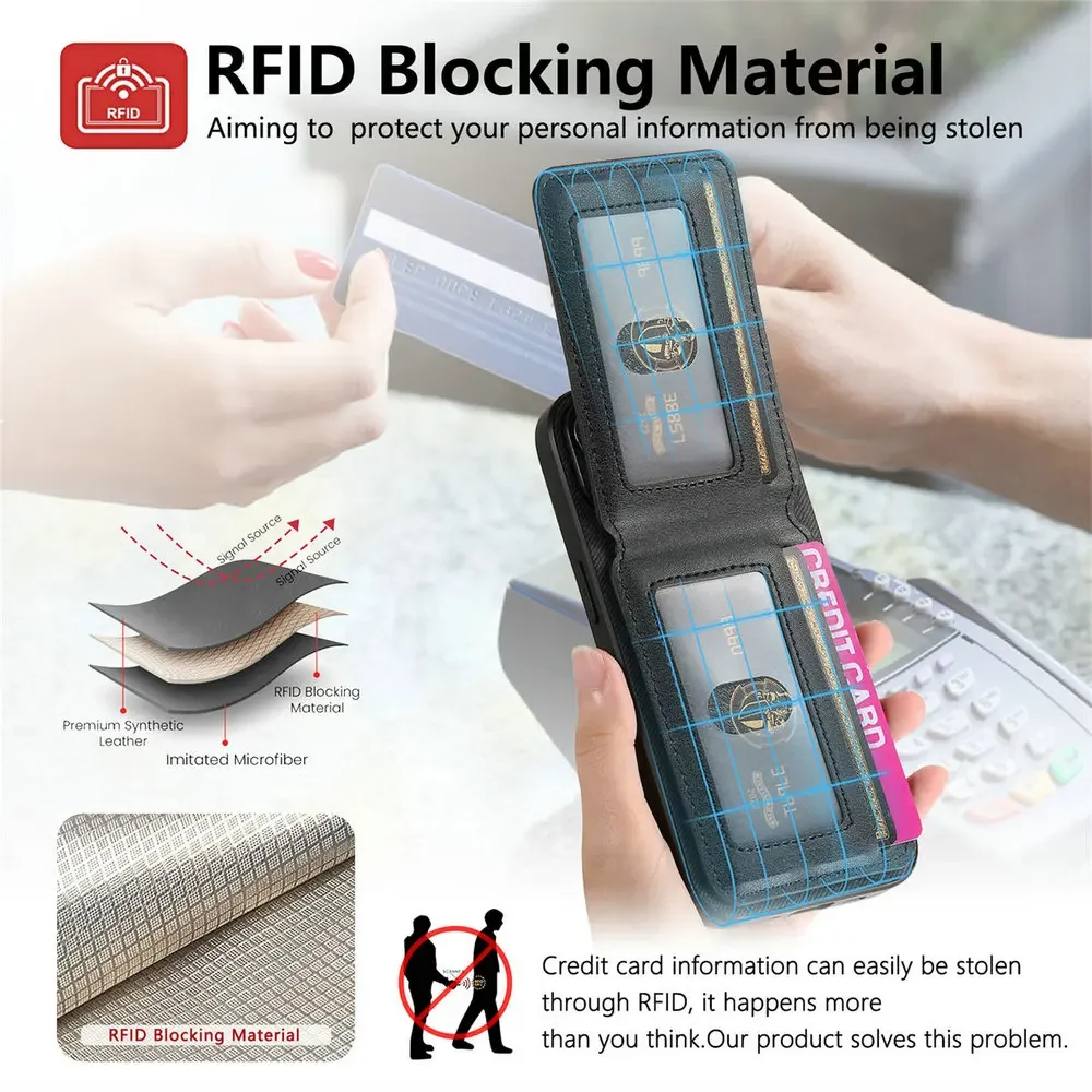 Flip Wallet Card Slot Ständer Halter Fall für Motorola Edge 60 50 Fusion 60S 40 Neo Moto G 2025 G85 G75 Leder stoßfest Abdeckung – Detail 5