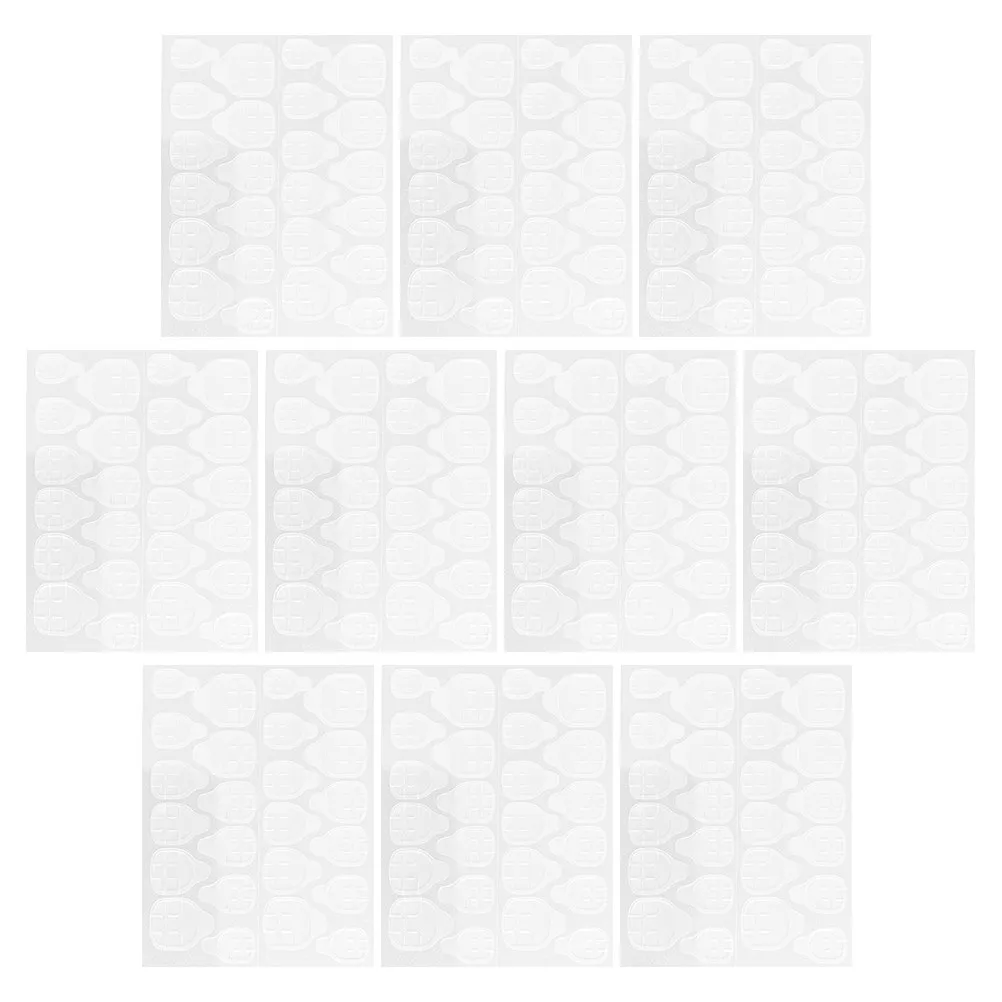 

50Pcs Elegant Nail Art Stickers Self-Use Adhesive Nail Tips Waterproof Sweatproof for Home Salon Use Transparent Manicure