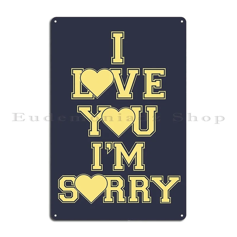 Gracie Abrams I Love You I M Sorry Metal Plaque Poster Plaques Painting Designer Bar Cave Mural Tin Sign Poster