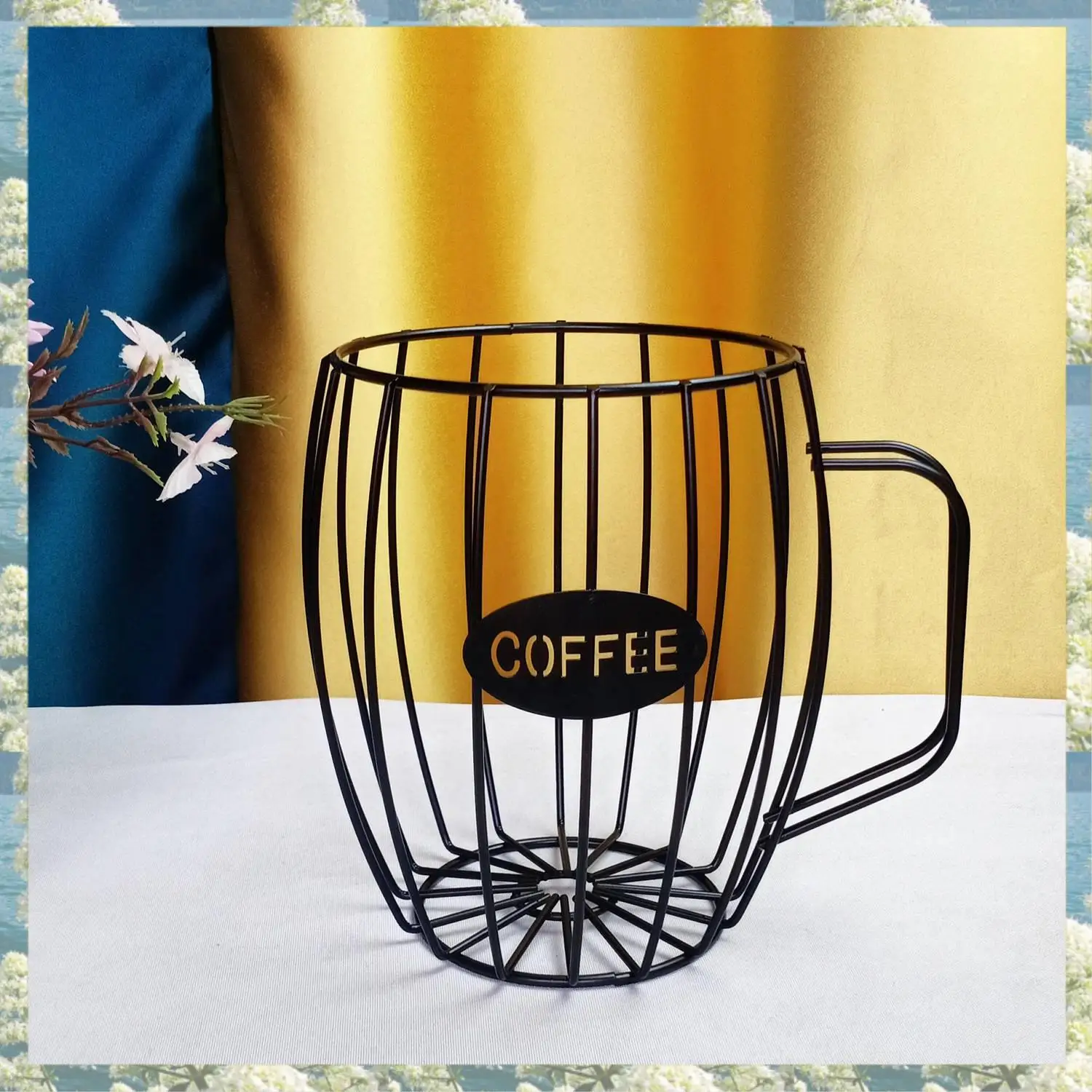 X17A 2025 НОВАЯ полая корзина для хранения кофейных капсул, креативный органайзер в форме кофейной чашки, держатель для капсул для кофе для дома, отеля Ornam