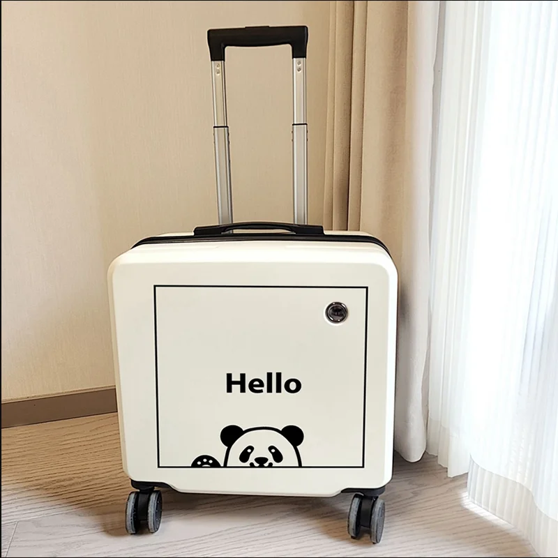 Cartoon Panda children's suitcase Boy Universal Wheel luggage Cartoon elementary school trolley box Boarding box Girl