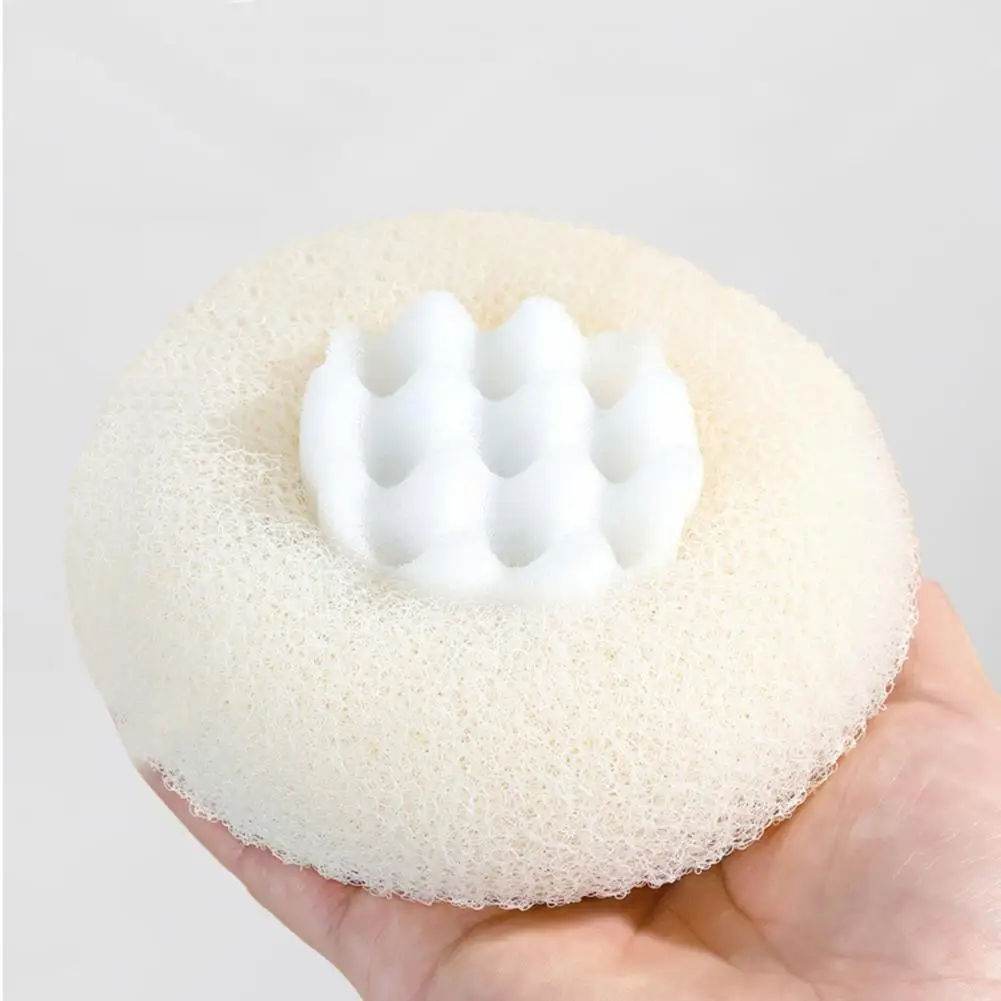 

Bath Ball Soft Sunflower Shower Ball with Suction Cup Handle for Gentle Exfoliation Massage Bath Sponge for Bathroom Accessories