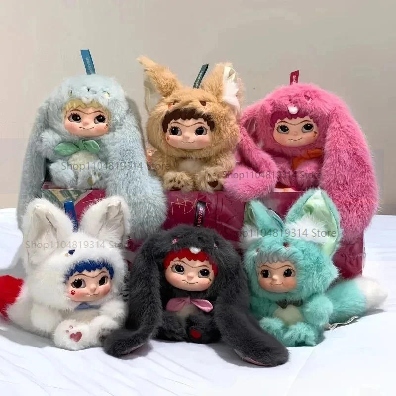 

2025Новая серия Wakuku Fox and Rabbit Mischief, загадочная коробка, виниловая кукла Kawaii, плюшевая игрушка, кавайная подвеска, серия игрушек в подарок