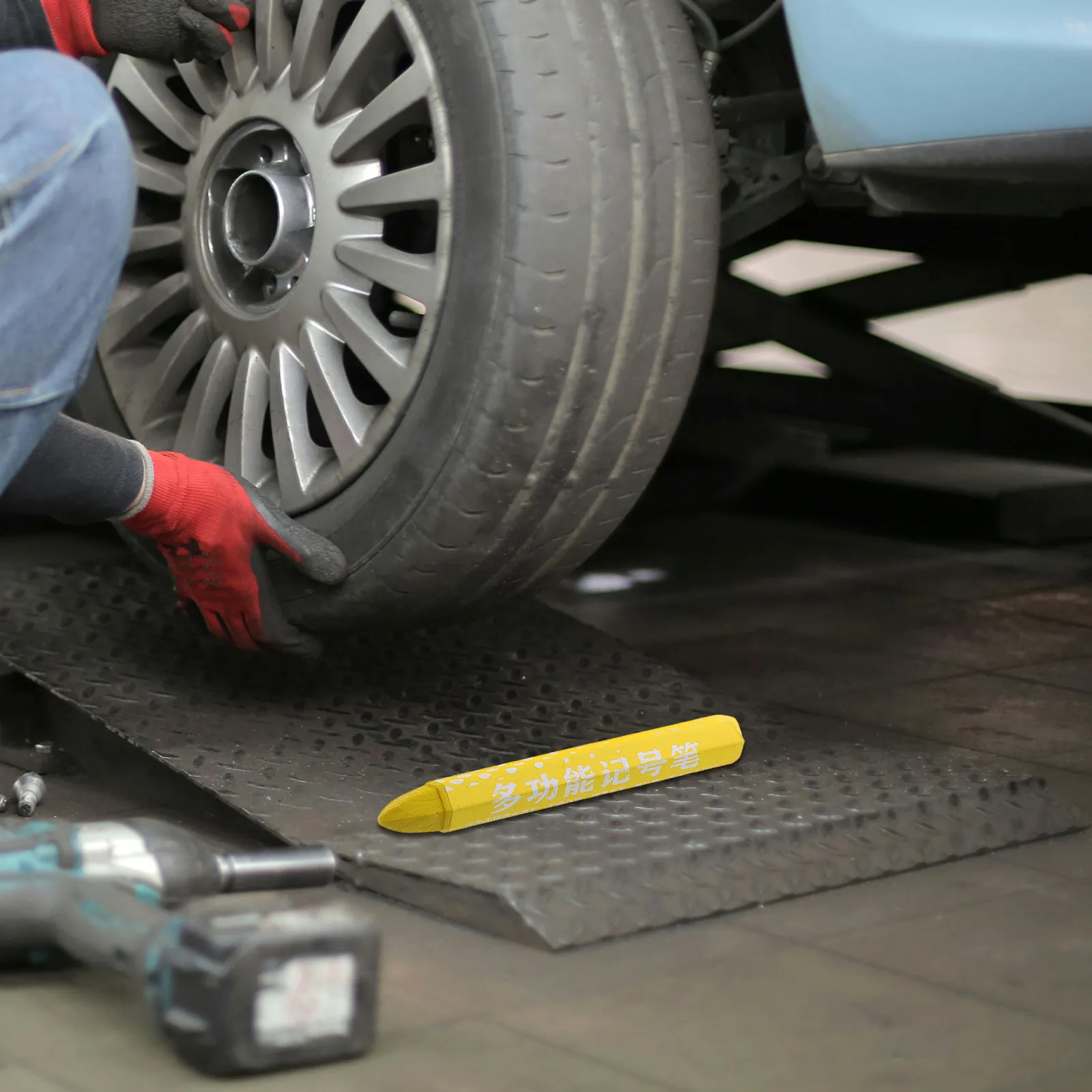 

5Pcs Tire Marker Crayons Professional Grade Wax Tire Marking Pens for Efficient Repair Spot Identification on Cars Bikes