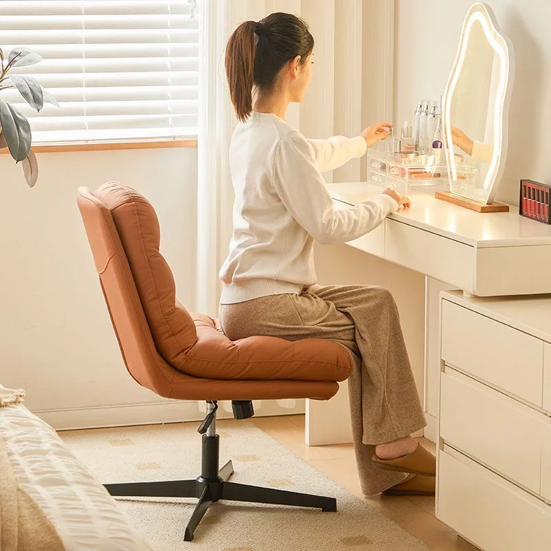 Thuiskantoor Bureaustoel Moderne gestoffeerde computerstoel Verstelbare draaibare bureaustoel met wielen Ergonomische comfortabele zitplaatsen