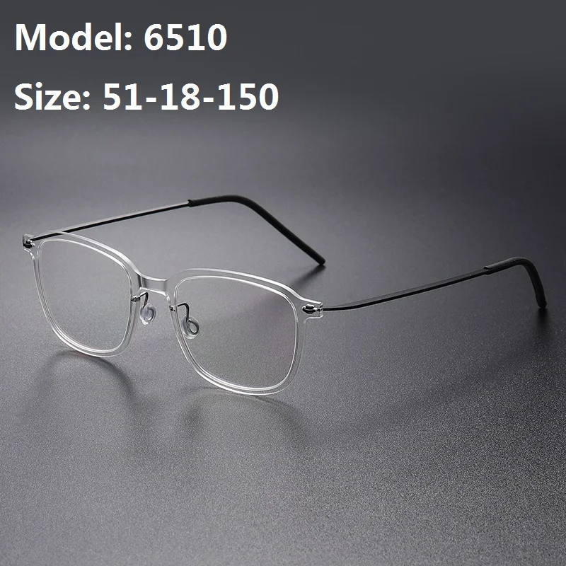 Round Men's Glasses Frame Titanium Acetate Eyeglasses Myopia Prescription Eyewear Optical Lens Denmark Brand 2023 New Fashion