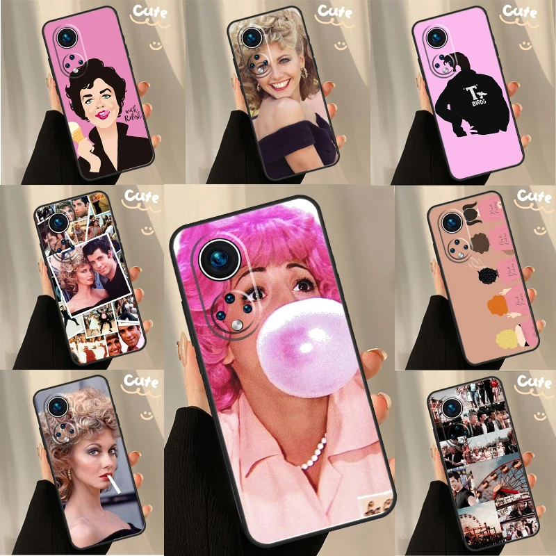 Grease Case For Huawei P30 P20 P60 P40 Lite Nova 9 5T P Smart Honor Magic 5 Pro 50 70 X8 X9a Cover