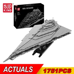 MOULD KING 21072 Star Plan Toys The MOC Resurgent Starship Building Block Aseembly Star Fighter Model Brick Kids Christmas Gifts