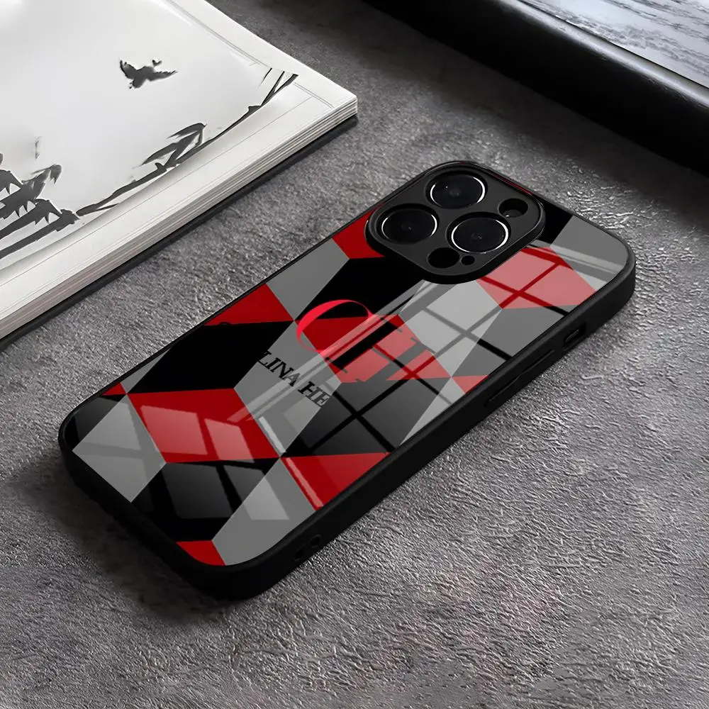 Funda de Teléfono C-Carolina Fashion H-Herrera para iPhone 17 16 Pro 15 Pro Max 14 13 12 11 X XR XS Max Plus SE, Cubierta de Vidrio