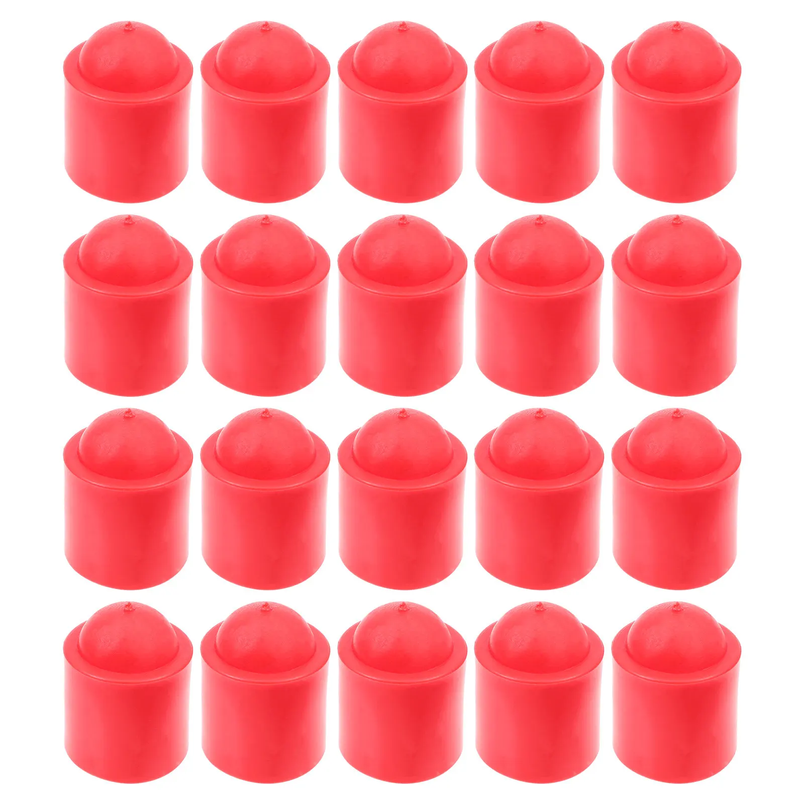 

20Pcs Billiard Rod End Protectors Premium Rubber Cue End Covers for Pool Snooker Players Long-Lasting Texture Portable Cue Box