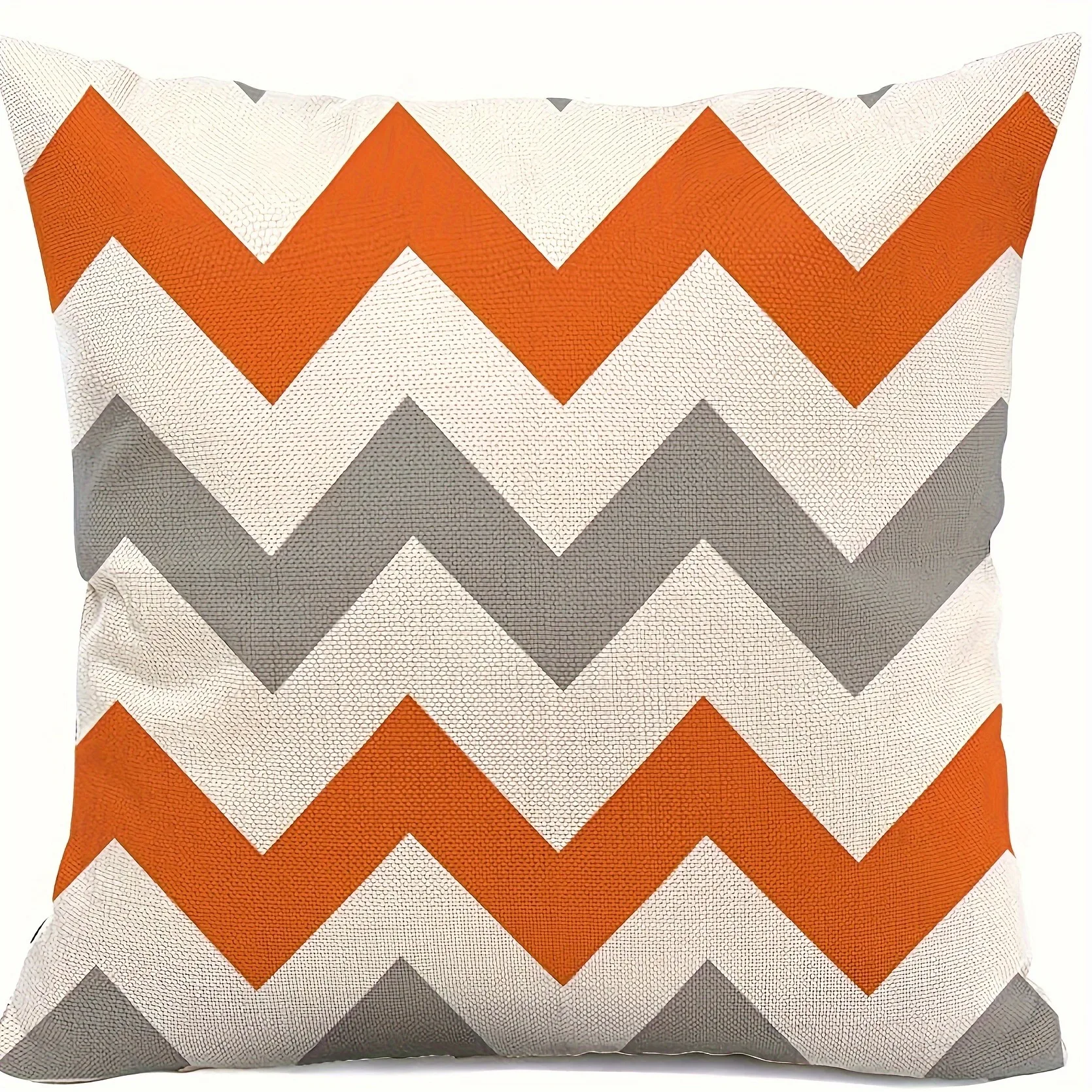 Fashion home furnishing room decoration pillowcase orange geometric line printing pillowcase living room sofa cushion cover