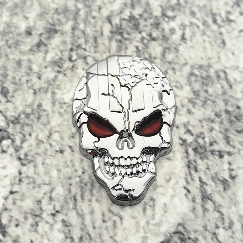 Car Modification Logo 3D Metal Devil Skull Metal Auto Sticker Auto Motorcycle Skull Badge Modification Logo Car Stickers