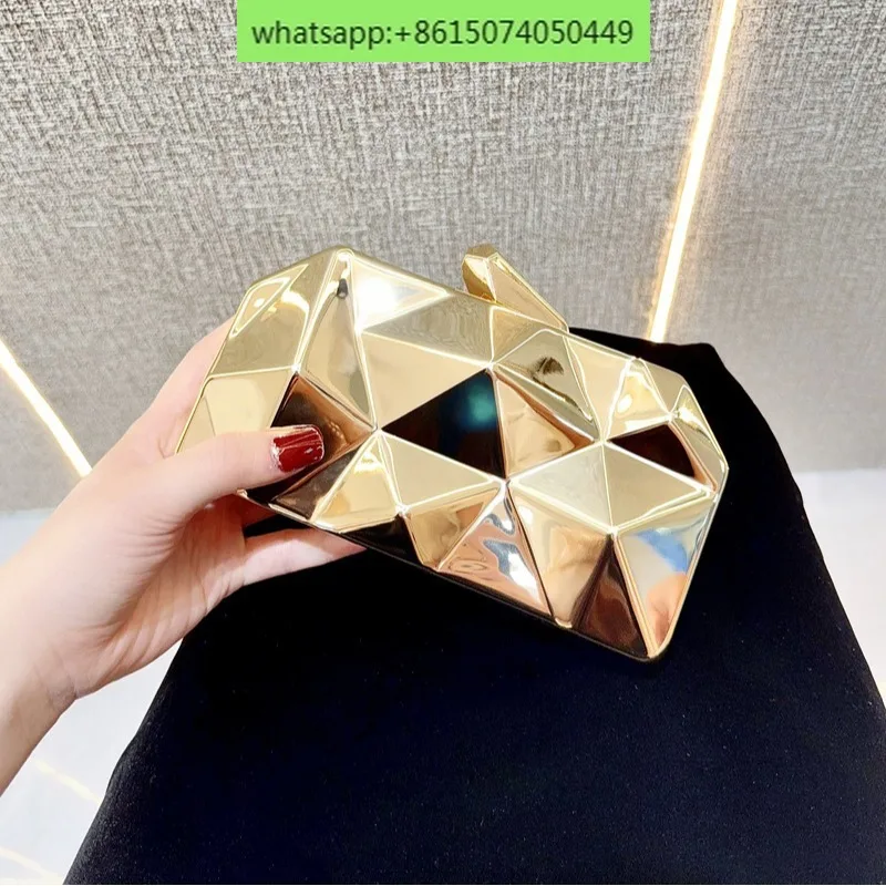 Acrylic Shiny Face Shining Box Mini Handbag Handbag Banquet Single Shoulder Crossbody Banquet Bag