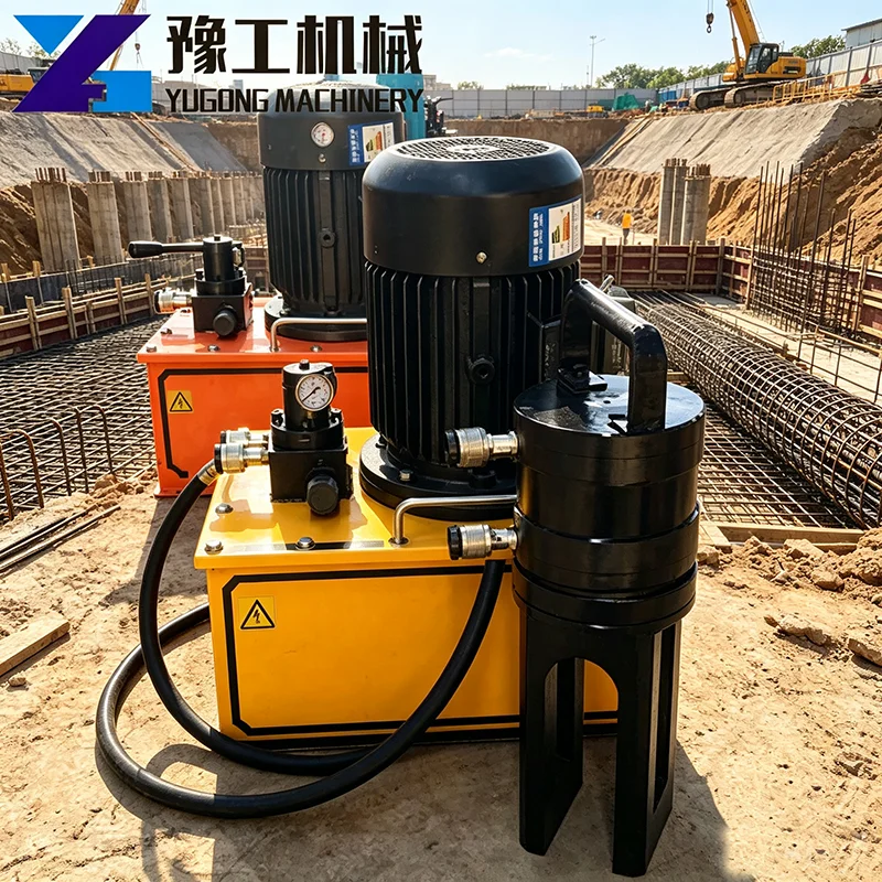 Hydraulic Cold Swaging Extrusion Press for Rebar 16‑40mm Reinforcing Bar Coupler Crimping Machine for Bridge & Building Work