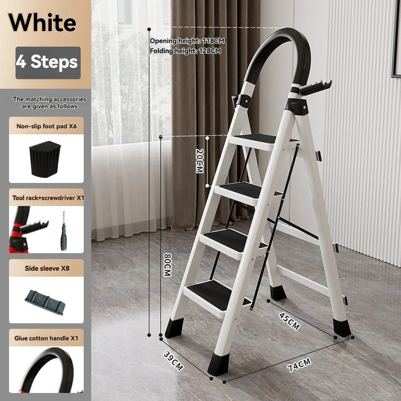 4 steps white