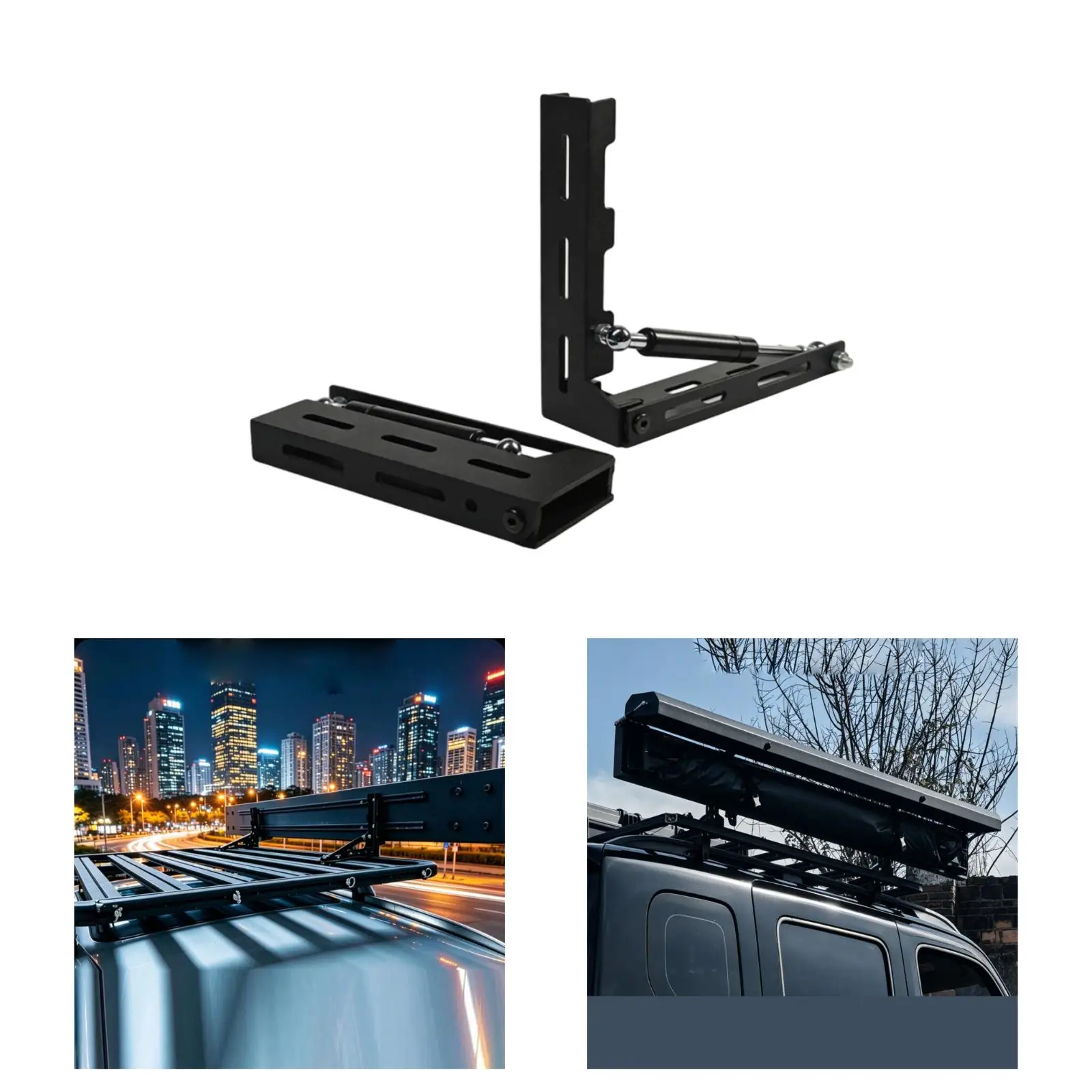 Universal Awning Roof Brackets Lightweight Steel Mount Foldable L Shaped Auto Accessories for Travel Car